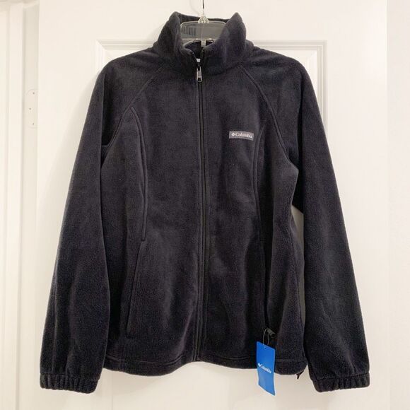NWT Columbia Benton Spring women full zip fleece jacket pockets sz L - Picture 1 of 9